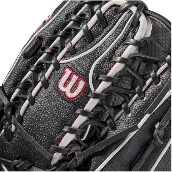 imageWilson A2000 Outfield Baseball Gloves  1225quot 125quot and 1275quotBlackRed