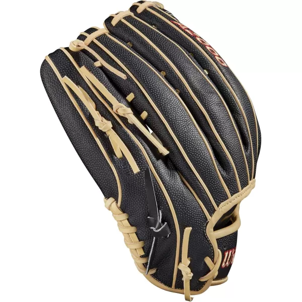 imageWilson A2000 Outfield Baseball Gloves  1225quot 125quot and 1275quotBlackSaddle Tan