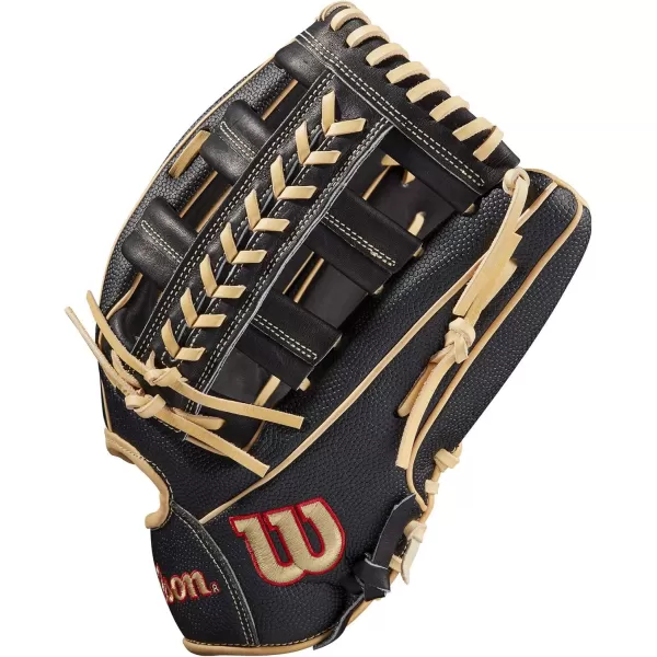 imageWilson A2000 Outfield Baseball Gloves  1225quot 125quot and 1275quotBlackSaddle Tan