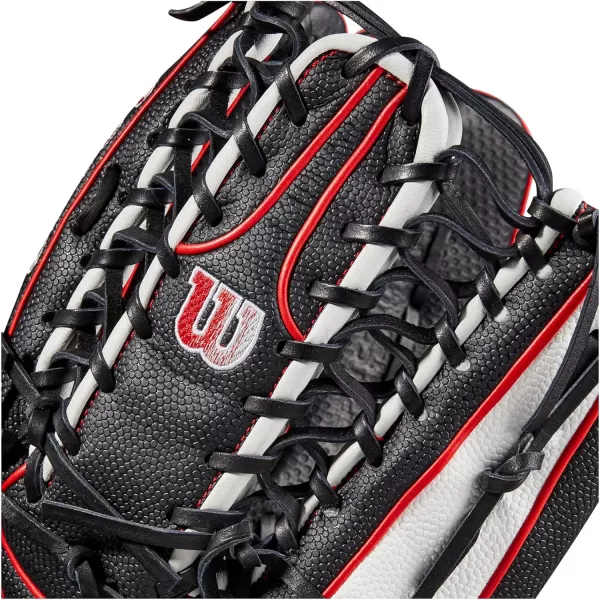 imageWilson A2000 Outfield Baseball Gloves  1225quot 125quot and 1275quotBlackWhiteRed