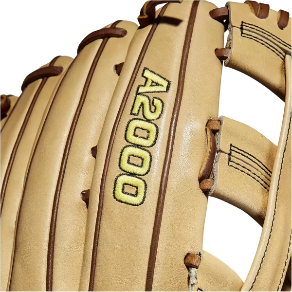 imageWilson A2000 Outfield Baseball Gloves  1225quot 125quot and 1275quotBlondeSaddle Tan