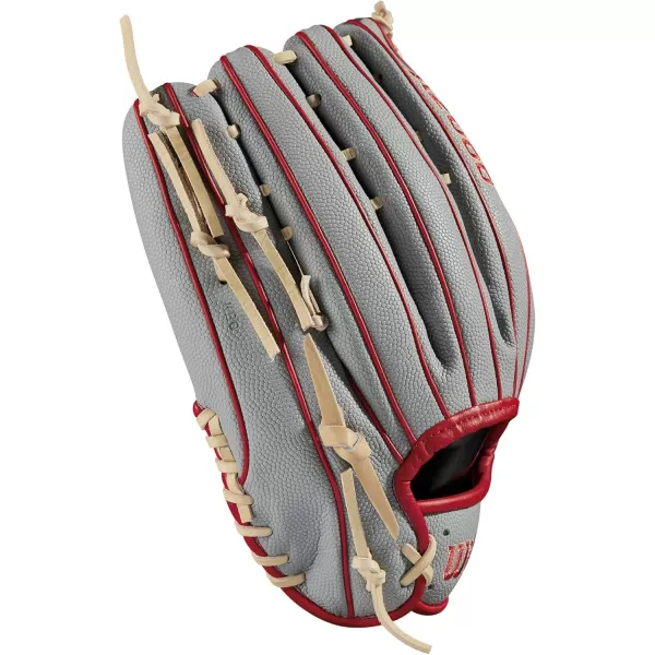 imageWilson A2000 Outfield Baseball Gloves  1225quot 125quot and 1275quotGreyBlonde