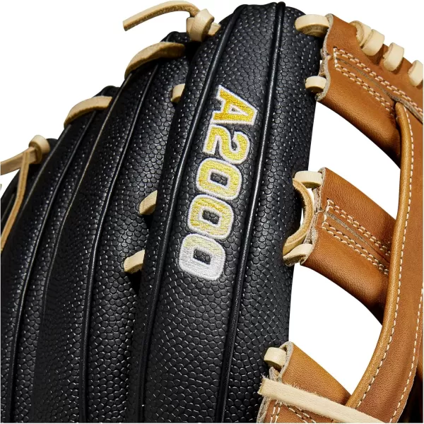 imageWilson A2000 Outfield Baseball Gloves  1225quot 125quot and 1275quotSaddle TanBlack