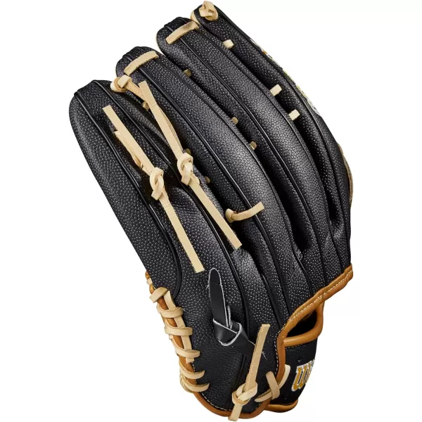 imageWilson A2000 Outfield Baseball Gloves  1225quot 125quot and 1275quotSaddle TanBlack