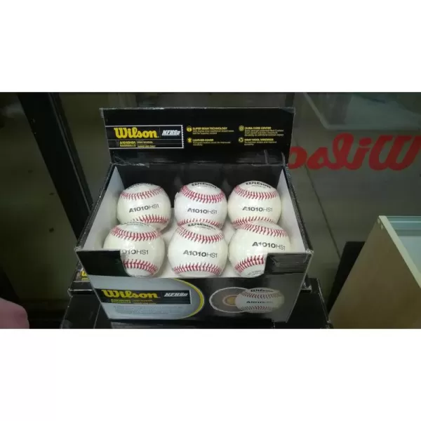 imageWILSON A 1010THS 1SST NFHS Stamped High School Baseballs 1Dozen