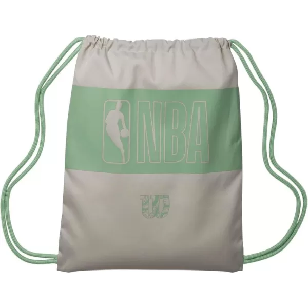 imageWILSON NBA DRV Eco Sport Drawstring Bag  SeafoamTan