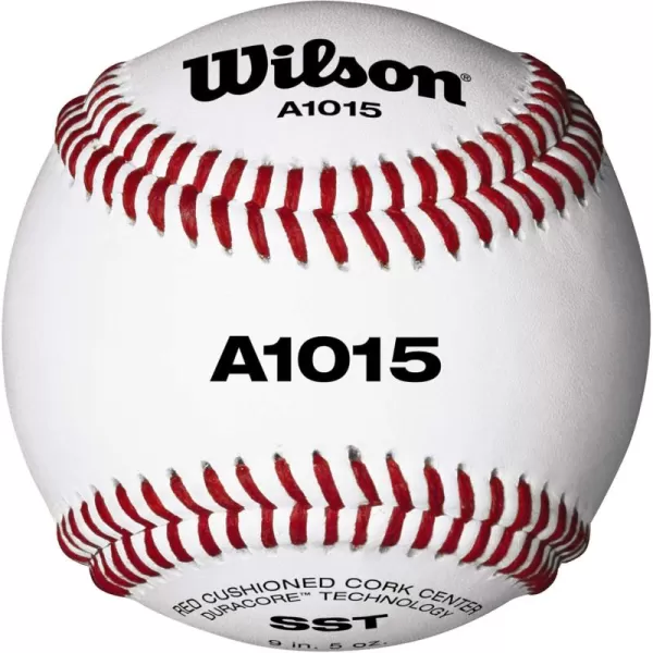 imageWILSON Pro Series Baseballs A1015 SST NFHS One Dozen  White