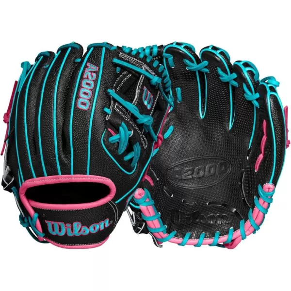 imageWILSON Winter 2024 A2000 Infield Baseball GlovesBlackTealPink