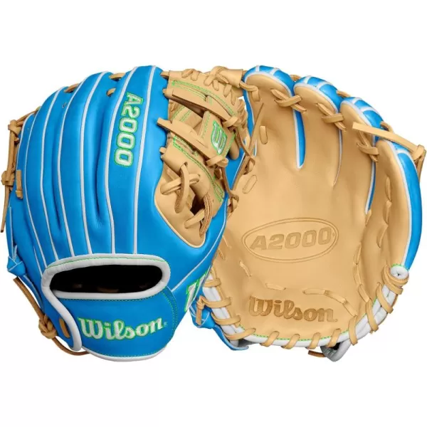 imageWILSON Winter 2024 A2000 Infield Baseball GlovesSky BlueBlonde