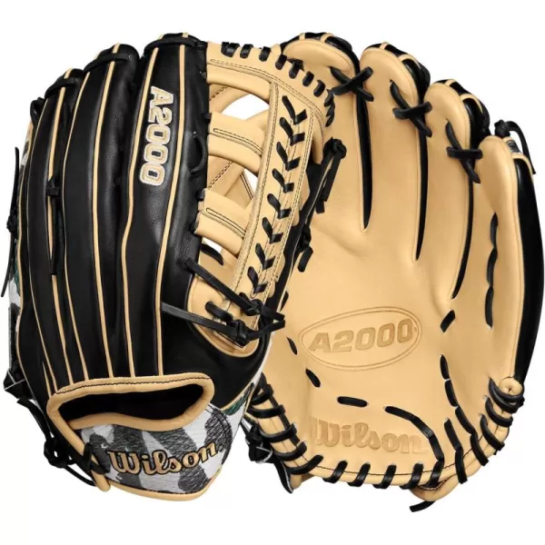 imageWILSON Winter 2024 A2000 Outfield Baseball GlovesCamo ForestBlackBlonde