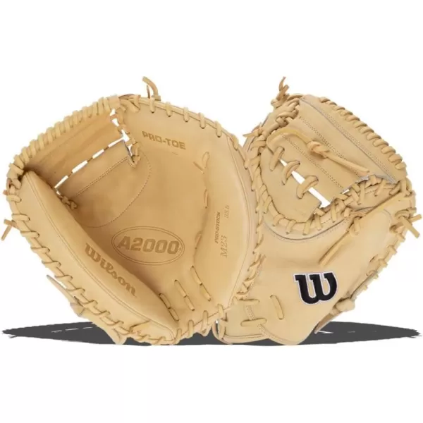 imageWilson 2024 A2000 Baseball Catchers Mitts  33quot and 335quotBlondeBlack