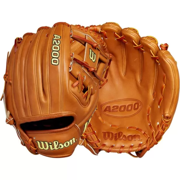 imageWilson 2024 A2000 Infield Baseball Gloves  1125quot 115quot 1175quot and 12quotSaddle Tan