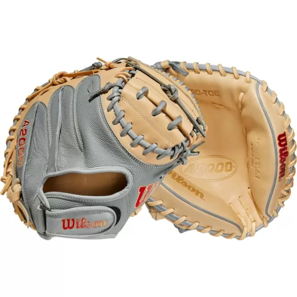 imageWilson A2000 Catchers Mitts  33quot 335quot and 34quotGreyBlonde