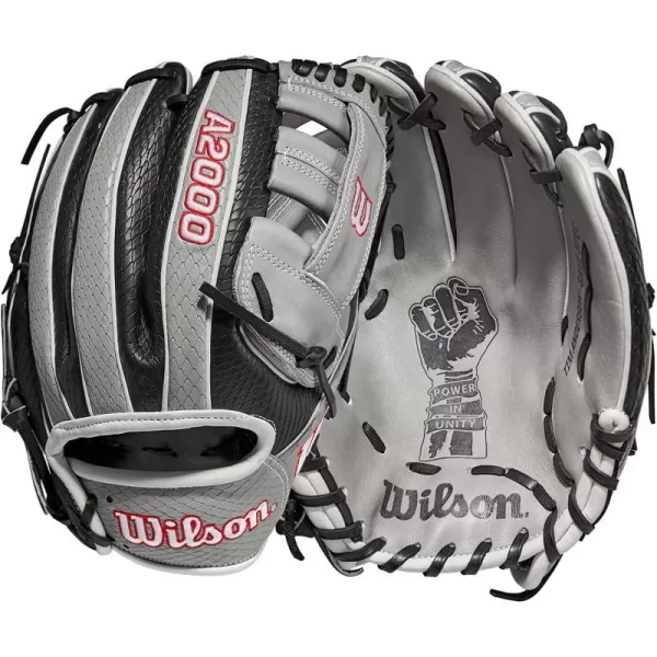 imageWilson A2000 Game Model Baseball Gloves115  BlackGrey  2022 Game Model Glove