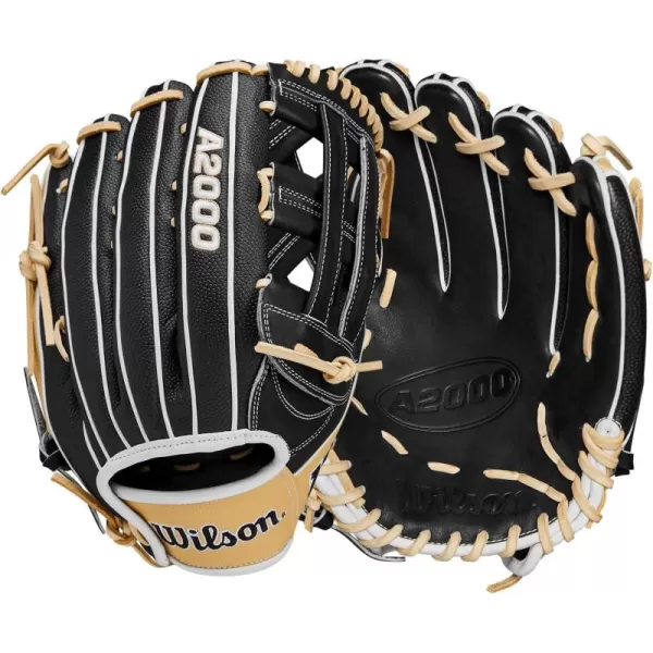 imageWilson A2000 Outfield Baseball Gloves  1225quot 125quot and 1275quotBlackBlondeWhite