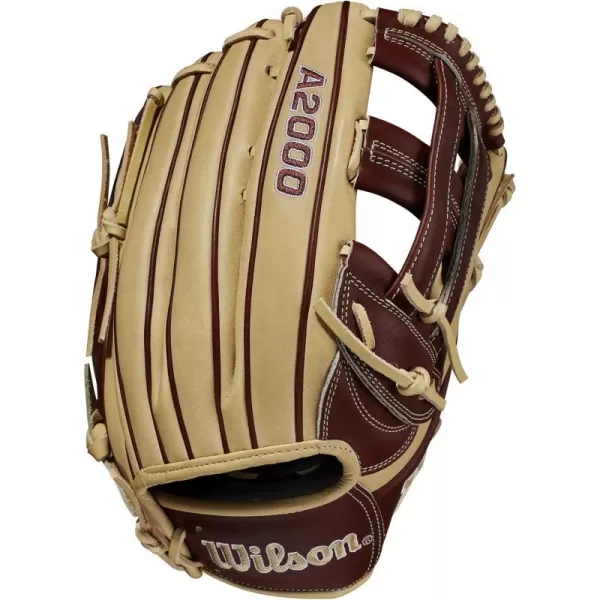 imageWilson A2000 Outfield Baseball Gloves  1225quot 125quot and 1275quotBlondeWalnut