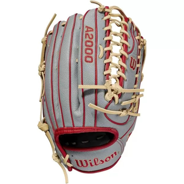 imageWilson A2000 Outfield Baseball Gloves  1225quot 125quot and 1275quotGreyBlonde