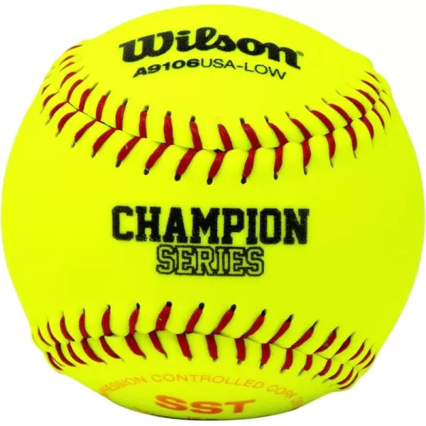 imageWilson Sporting Goods A9106 ASA Series Softball 12Pack 12Inch Optic Yellow WTA9106BASALOW