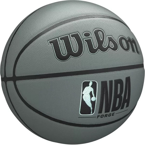 imageWILSON NBA Forge Series IndoorOutdoor BasketballsBlue Grey