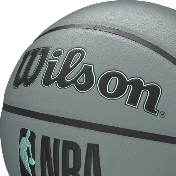 imageWILSON NBA Forge Series IndoorOutdoor BasketballsBlue Grey