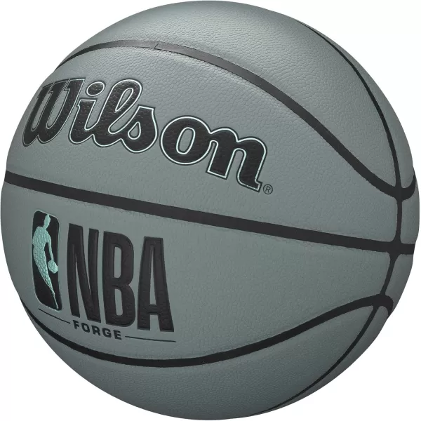 imageWILSON NBA Forge Series IndoorOutdoor BasketballsBlue Grey