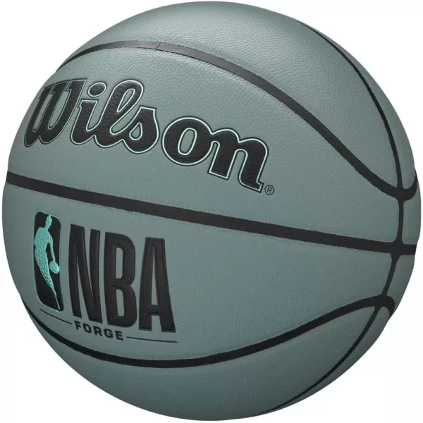 imageWILSON NBA Forge Series IndoorOutdoor BasketballsBlue Grey