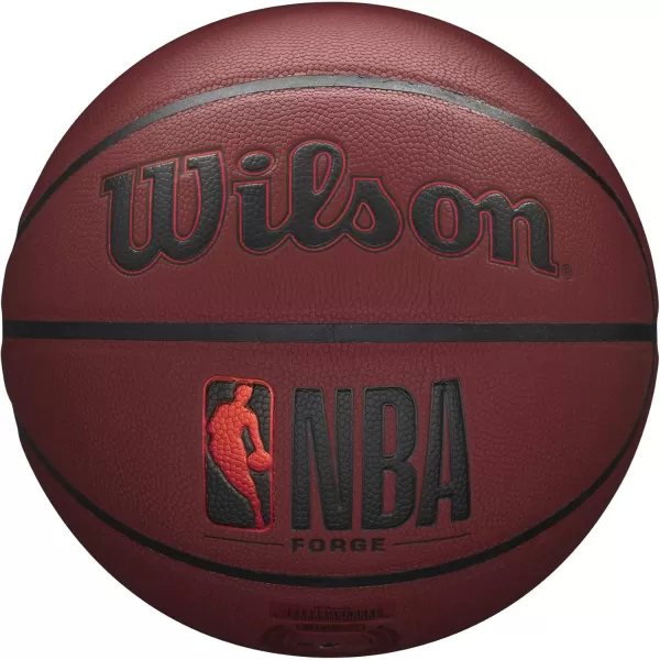 imageWILSON NBA Forge Series IndoorOutdoor BasketballsCrimson