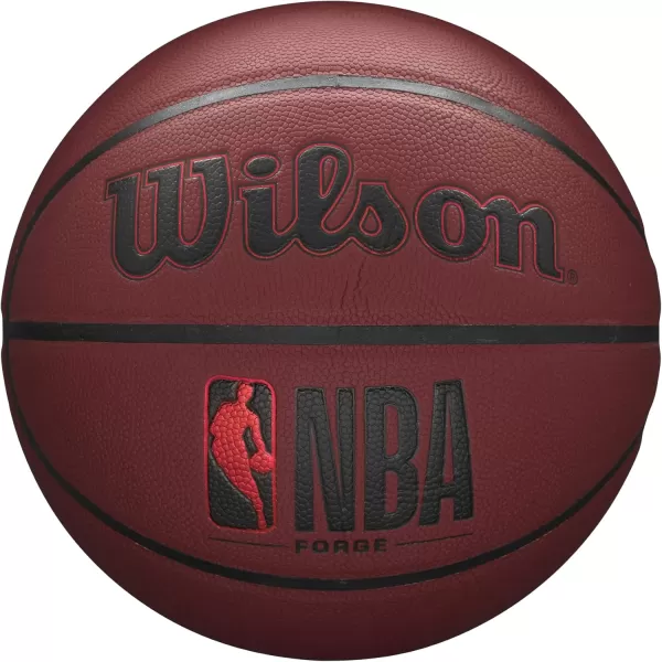 imageWILSON NBA Forge Series IndoorOutdoor BasketballsCrimson