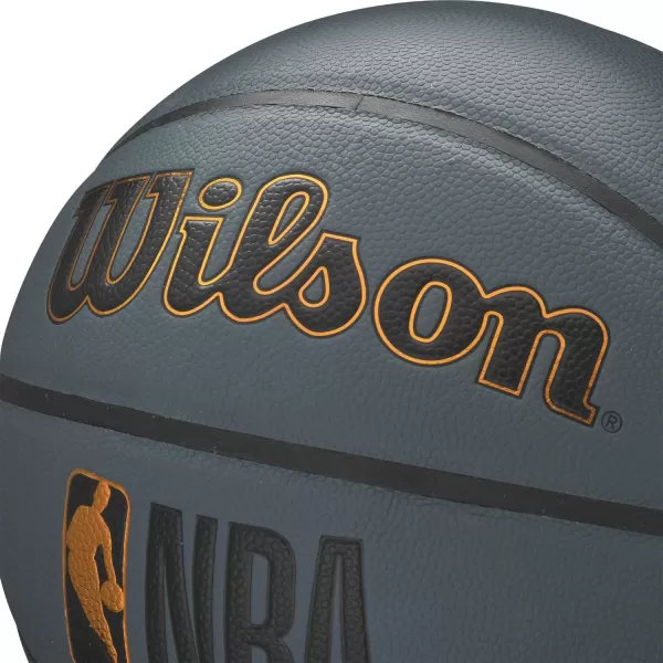 imageWILSON NBA Forge Series IndoorOutdoor BasketballsDark Grey