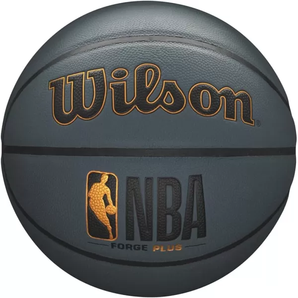 imageWILSON NBA Forge Series IndoorOutdoor BasketballsDark Grey