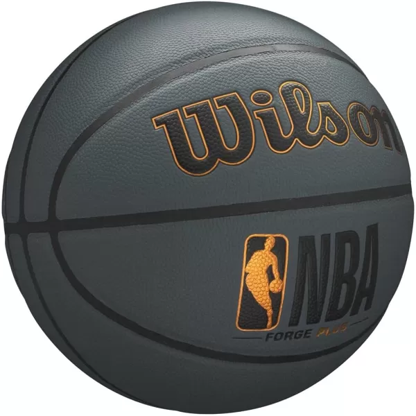 imageWILSON NBA Forge Series IndoorOutdoor BasketballsDark Grey