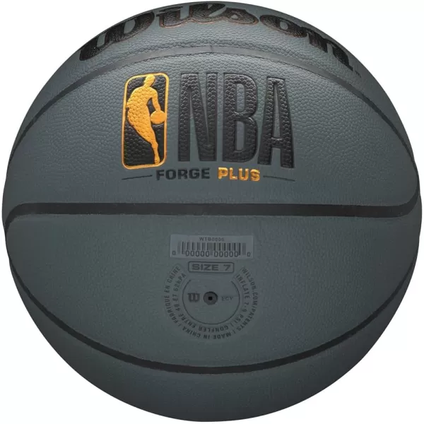 imageWILSON NBA Forge Series IndoorOutdoor BasketballsDark Grey