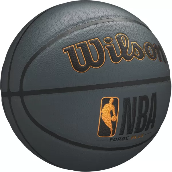 imageWILSON NBA Forge Series IndoorOutdoor BasketballsDark Grey