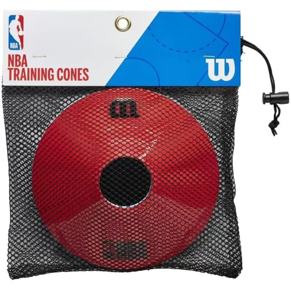 imageWILSON NBA Training Cones 10PK  Blue Red and White