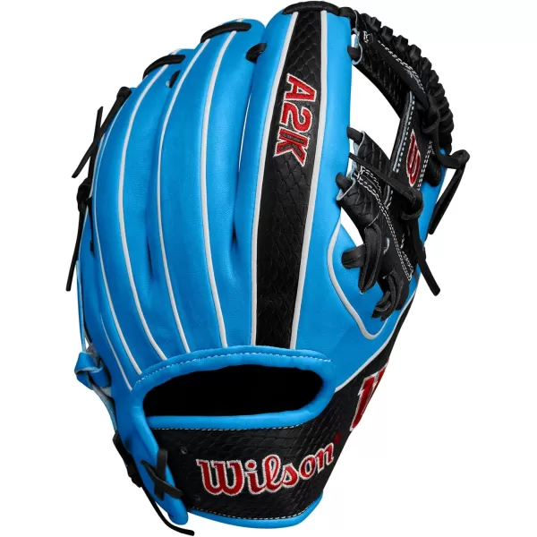 imageWILSON Winter 2024 A2K Infield Baseball GlovesTropical BlueXNavyRed