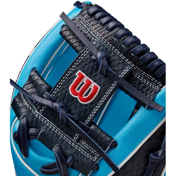 imageWILSON Winter 2024 A2K Infield Baseball GlovesTropical BlueXNavyRed