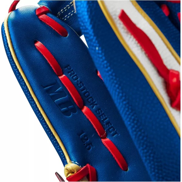 imageWilson A2K Game Model Outfield Baseball Gloves  Juan Soto and Mookie BettsBlueWhiteRed