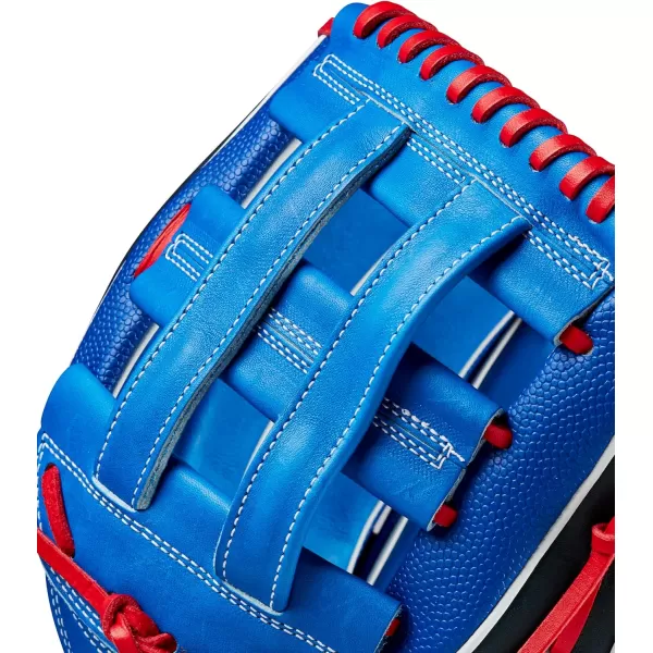 imageWilson A2K Game Model Outfield Baseball Gloves  Juan Soto and Mookie BettsRoyalNavyRed