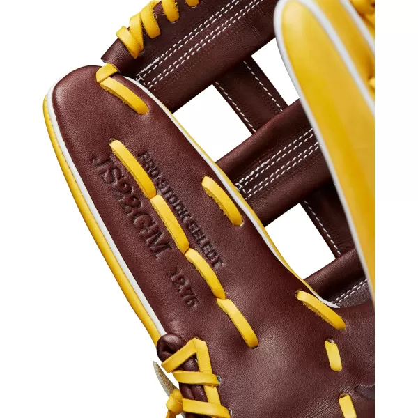 imageWilson A2K Game Model Outfield Baseball Gloves  Juan Soto and Mookie BettsYellowBrown