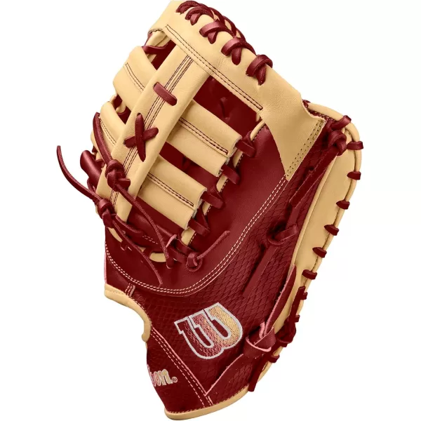 imageWilson Fall 2024 A2K 1679 125 Baseball First Base Mitts  RedBlondeLeft Hand Throw