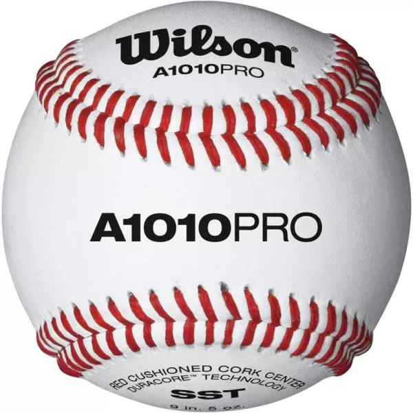 imageWILSON Pro Series Baseballs A1010 SST NFHS One Dozen