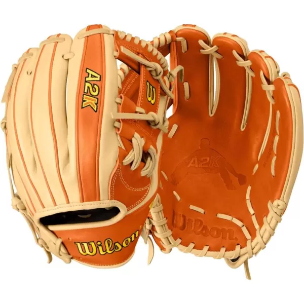 imageWILSON Winter 2024 A2K Infield Baseball GlovesBlondeOrange Tan