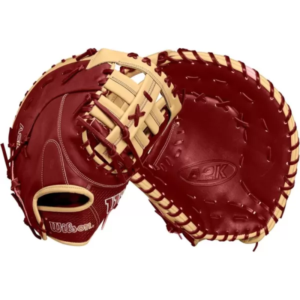 imageWilson Fall 2024 A2K 1679 125 Baseball First Base Mitts  RedBlondeLeft Hand Throw