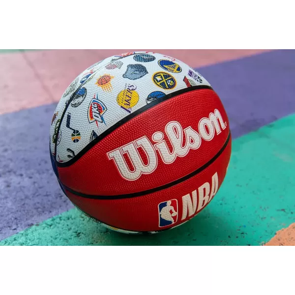 imageWILSON NBA All Team Basketball  295quotRed  White  Blue