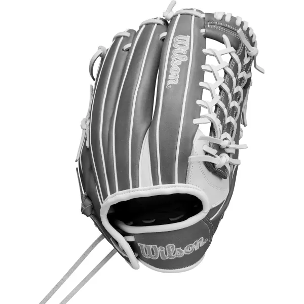 imageWilson Fall 2024 A1000 T125 125 Outfield Fastpitch Softball GloveWhiteGrey