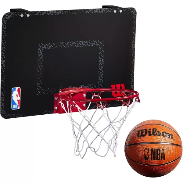 imageWilson Mini NBATeam Basketball HoopBlackOrange