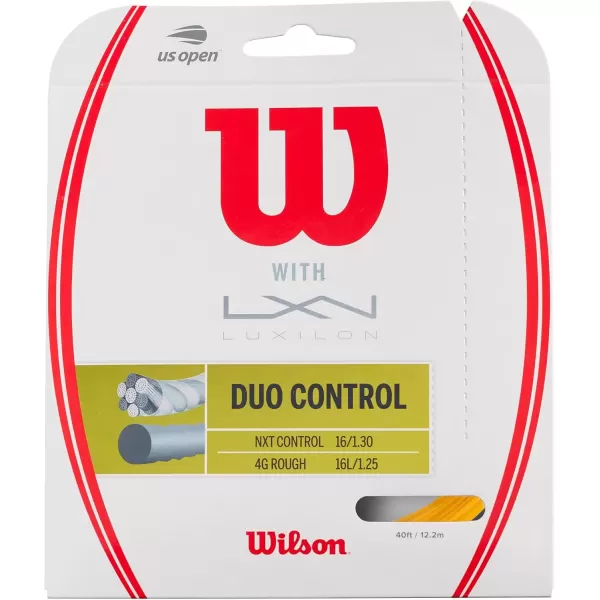 imageWILSON Duo Tennis String  Set Yellow Bronze and GreyYellow