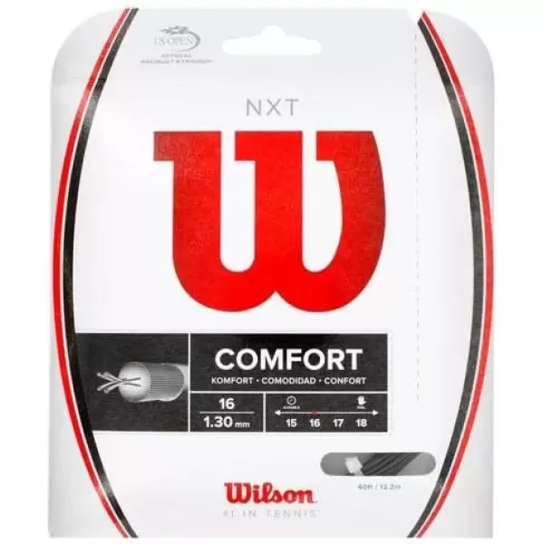 imageWilson NXT Multifilament 17 Gauge Tennis Racket String in Natural Color