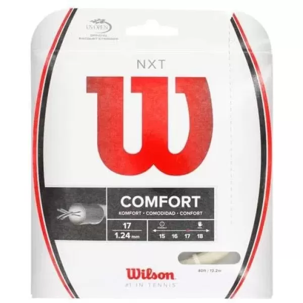 imageWilson NXT Multifilament 17 Gauge Tennis Racket String in Natural Color