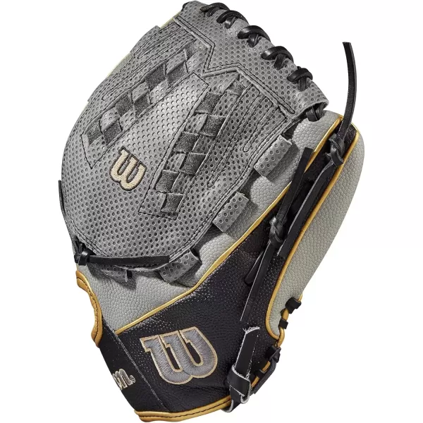 imageWilson A2000 Outfield Fastpitch Gloves  125quotGreyBlackGold